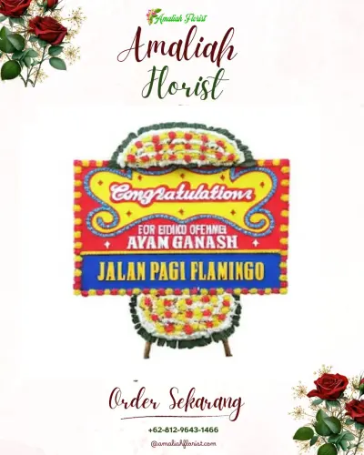 Bunga Papan Congratulation di Sidorame Barat I